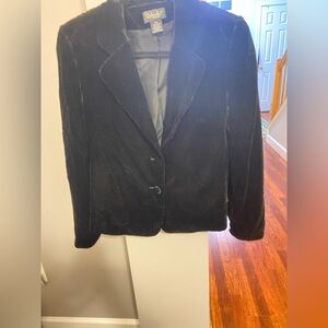 Rafaella Black Velvet Blazer